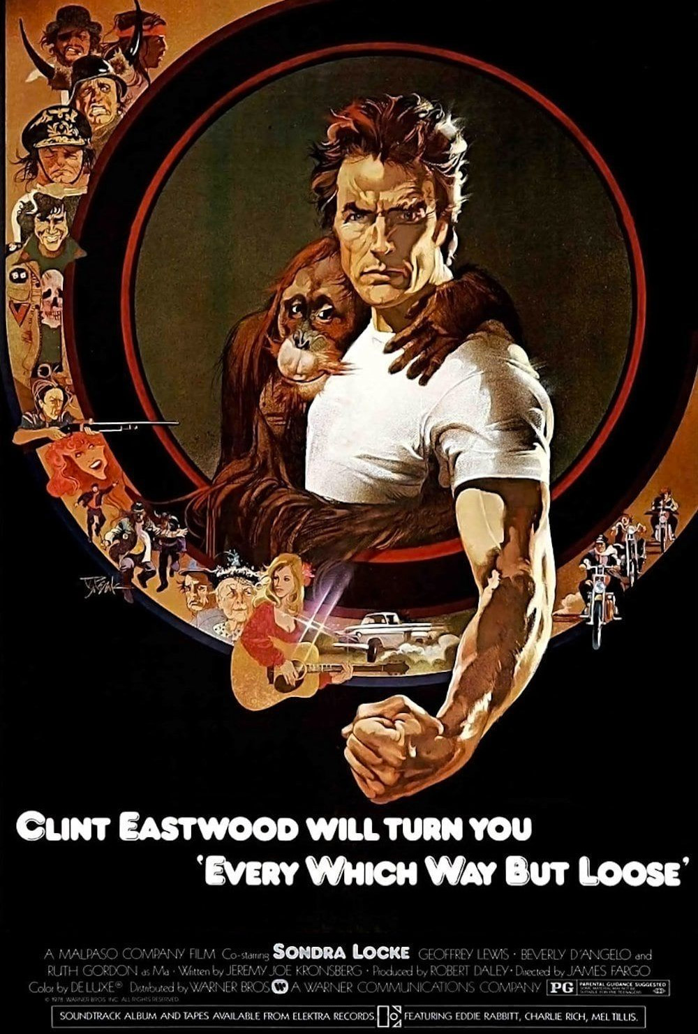 Every Which Way But Loose 1978 Poster